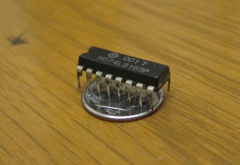 silicon chip in its plastic package