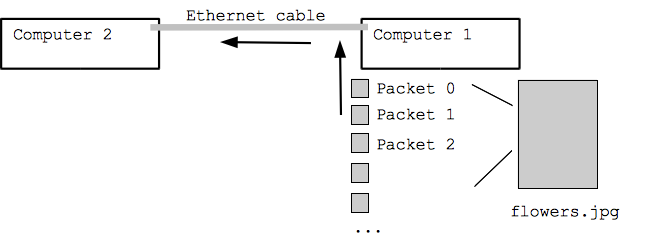packets transmitted on the wire