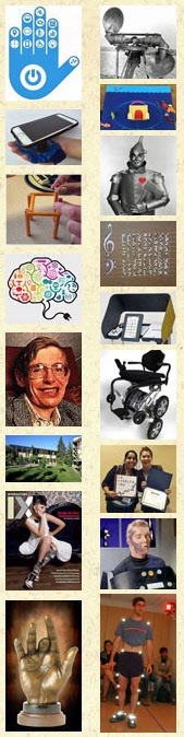 2 columns of images relating to assistive technology
