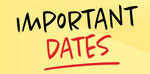 Important Dates sign