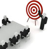 Clip art of a "targeted" presentation