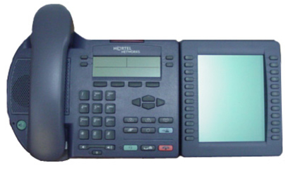 IP Phone Key Expansion Module Shown with IP Phone 2004