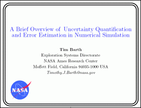 A Brief Overview of Uncertainty Quantification and Error Estimation in Numerical Simulation