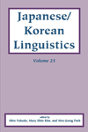 Japanese/Korean Linguistics, Vol. 25 cover