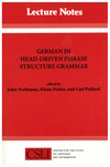German in Head-Driven Phrase Structure Grammar cover