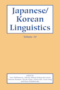 Japanese/Korean Linguistics Volume 30