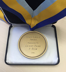 2016 AIAA Space Sciences Award medallion (Image Credit: Diane Larson)