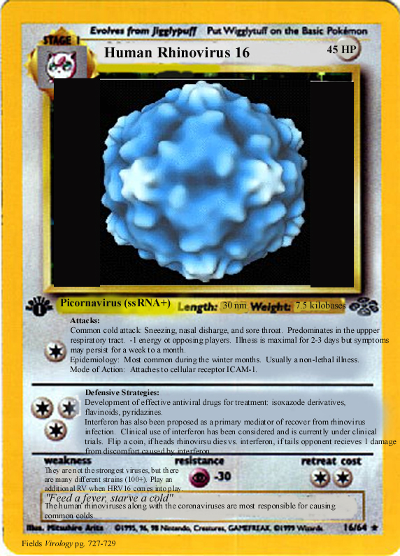 Here's a Pokemon card version! ("Evolves from Jigglypuff.")