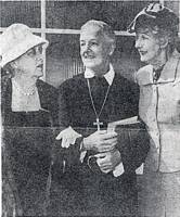 Gareth Hughes,Louise Dresser, and Betty Blythe photographed at Clara Kimball Young's funeral,