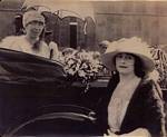 Clara with woman in car