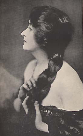 Clara Kimball Young with hair unbound