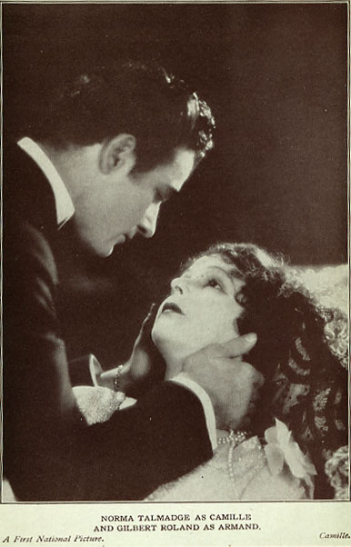 Norma Talmadge and Gilbert Roland in Camille