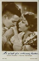 Portrait of Norma Talmadge and Gilbert Roland in Woman disputed