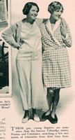 Norma Talmadge and Constance, Norma in beach pajamas