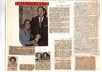 Scrapbook pages on Norma Talmadge's marriage to Dr. Carvel James.