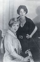 Norma and Constance Talmadge at the piano