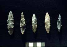 Willow-leaf-shaped points from around 3500 B.C. in the site of Pachamachay