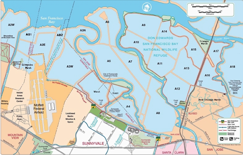 Sunnyvale Salt Pond Map