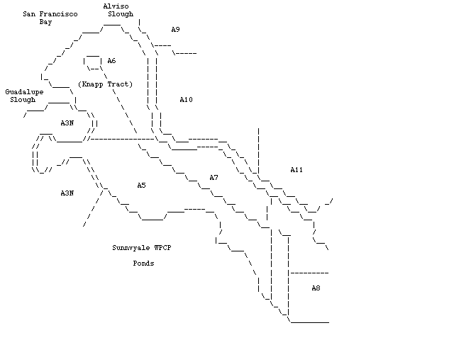 Alviso Salt Pond Map #1