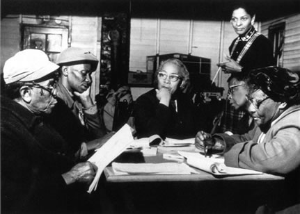 septima clark with students