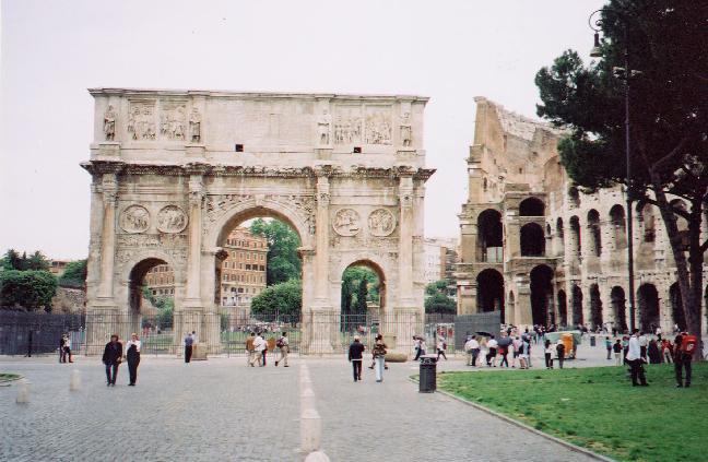 Arch and Colosseum