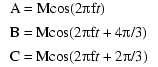 3(A = Kcos(2(pi)ft + alpha))